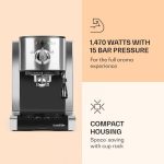 Retro carob coffee maker Klarstein Passionata 15 (10031700) - Image 7