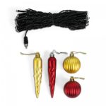 Artificial Christmas tree with decorations and snow OneConcept (10029236) - Image 4